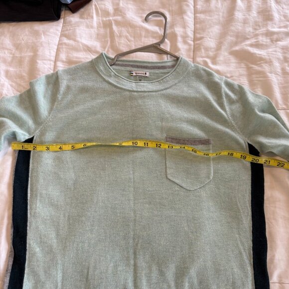 Smartwool Shadow Pine Pocket Sweater in Frosty Green Heather - Picture 7 of 10